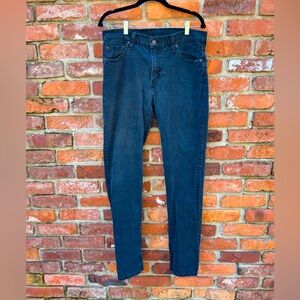 Levi’s Men’s Black Faded Denim Jeans 33x32 Cotton Casual Slim